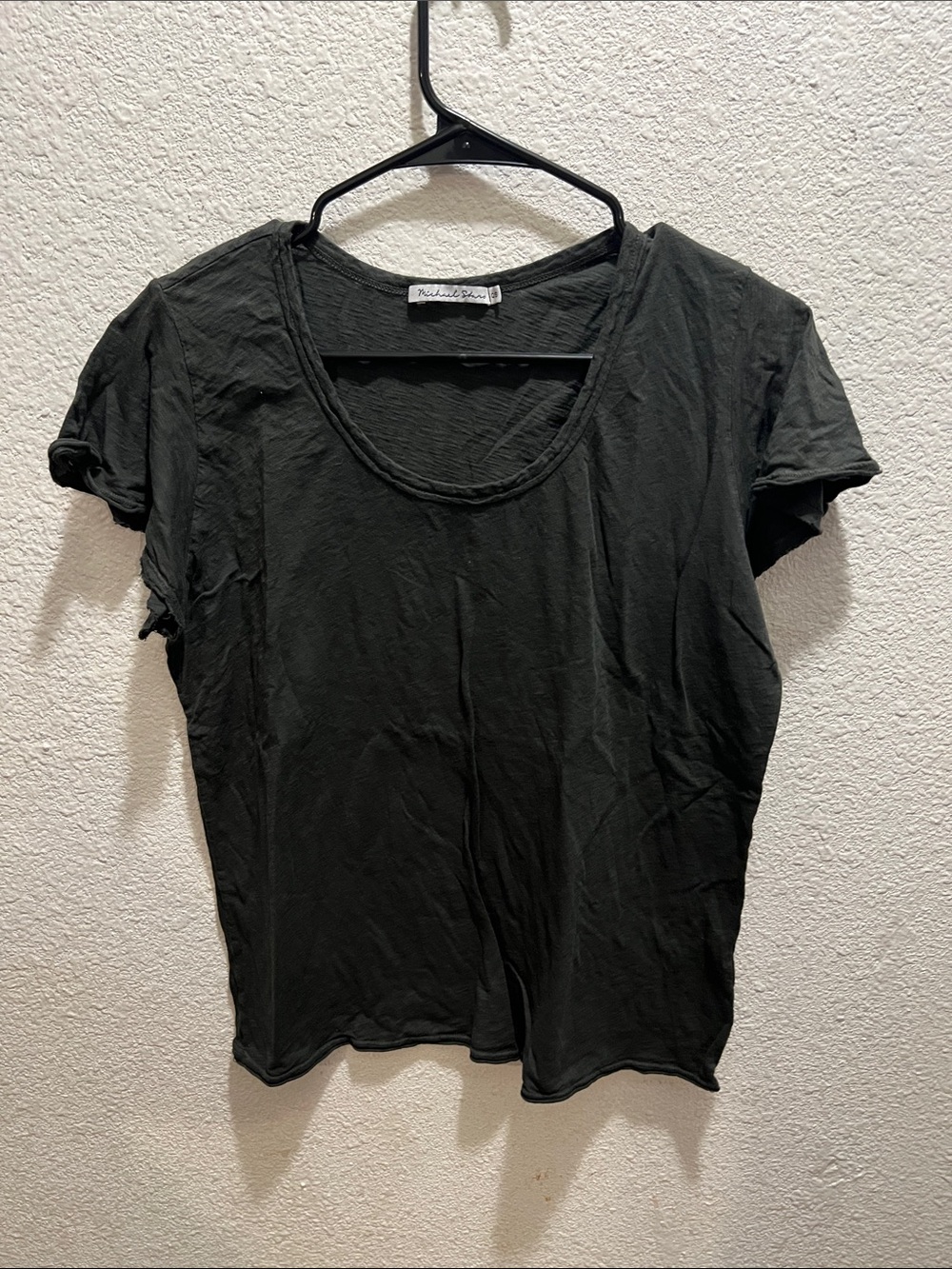 Michael Stars Black Scoop Neck Short Sleeve Tee